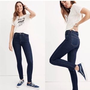 Madewell 10" High-Rise Skinny Jeans in Lucille Wash